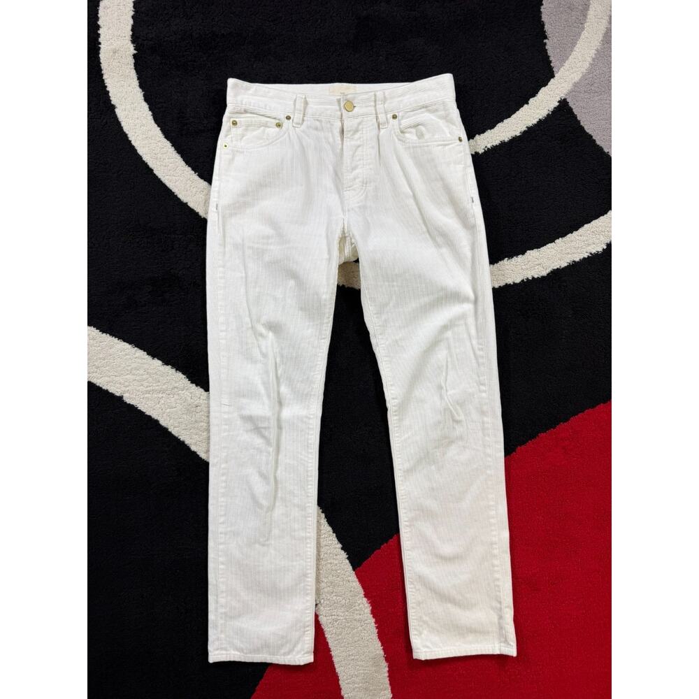 Sid Mashburn Pants Mens 30x30 White Corduroy Button Fly Cotton Casual Preppy